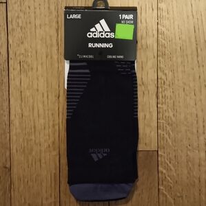 NWT NEW Adidas Clima cool no show running socks